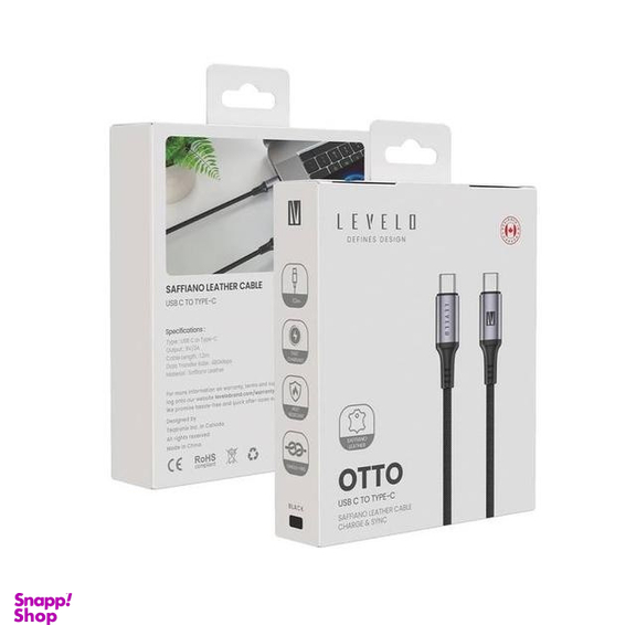 کابل تبدیل Type-C به Type-C لولو مدل LVLOCCBK طول 1 متر
