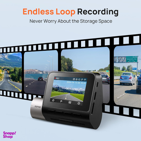 دوربین فیلم برداری خودرو سونتی می مدل 70mai Dual Dash Cam A510s RearCam RC11 به همراه دوربین عقب