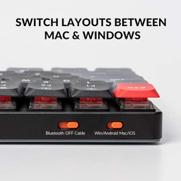 کیبورد باسیم مکانیکال کیکرون مدل Keychron K3 Pro Red Switch