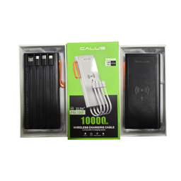 پاور بانک کالوس مدل چراغ قوه دار کد PW-100F ظرفیت 10000 میلی آمپر ساعت