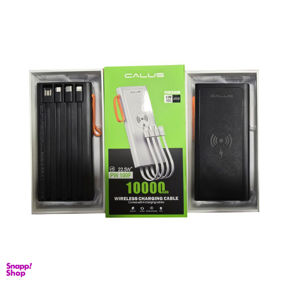 پاور بانک کالوس مدل چراغ قوه دار کد PW-100F ظرفیت 10000 میلی آمپر ساعت