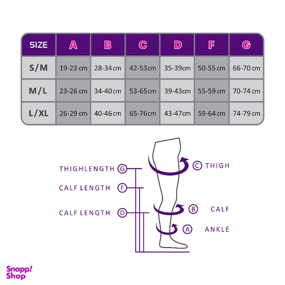 جوراب واریس مدل سیلیکون دار بالای ران کد BG