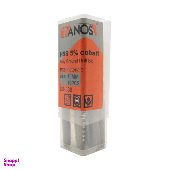 مته کبالت تانوس مدل YP-HSS-SIZE10 سایز 10 میلی متر مجموعه 10 عددی