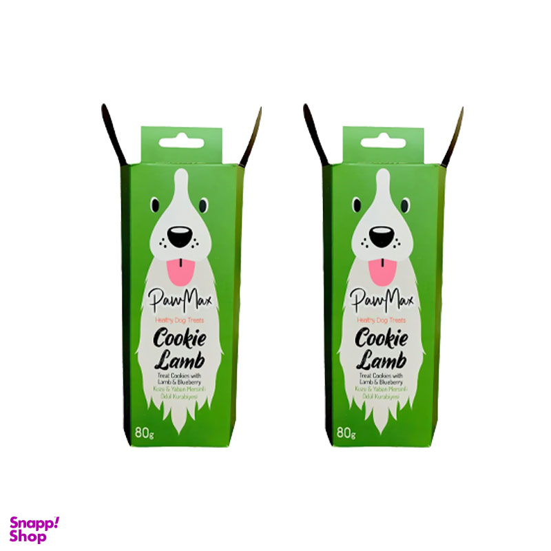 بیسکویت تشویقی سگ پاومکس مدل Lamb وزن 80 گرم مجموعه 2 عددی