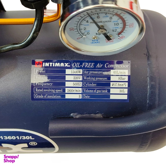 کمپرسور باد سایلنت اینتیمکس مدل 13601 حجم 30 لیتر