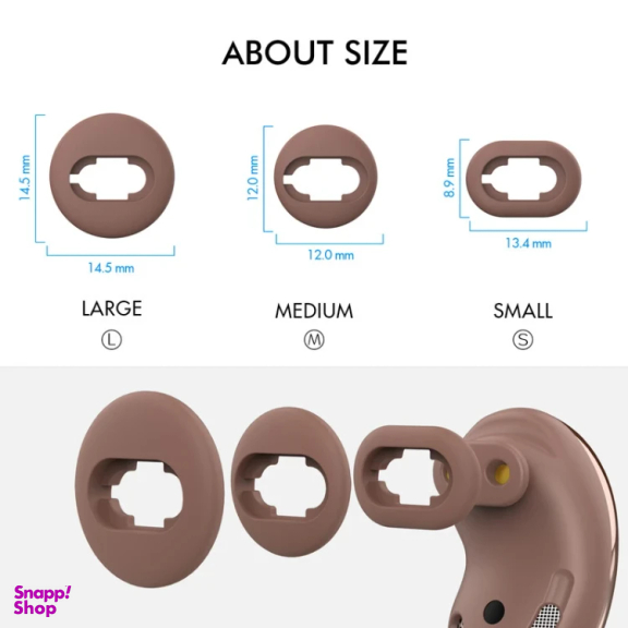 سری ایرفون آهااستایل مدل PT132 مناسب سامسونگ Galaxy Buds Live بسته 6 عددی