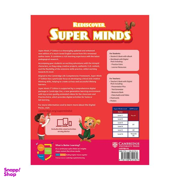 کتاب Super minds starter second edition اثر جمعی از نویسندگان انتشارات کمبریج