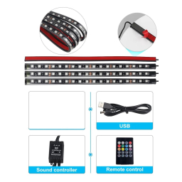 کیت نورپردازی داخل خودرو اتمسفر مدل COLORFUL7
