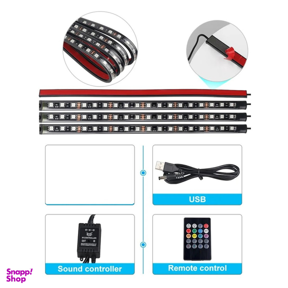 کیت نورپردازی داخل خودرو اتمسفر مدل COLORFUL7