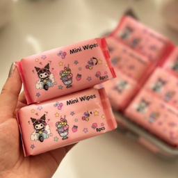 دستمال مرطوب مینی مدل w1 بسته ۴ عددی