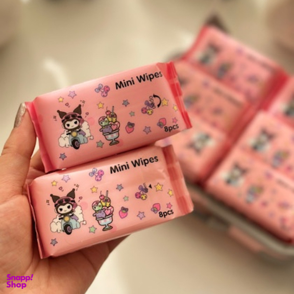 دستمال مرطوب مینی مدل w1 بسته ۴ عددی