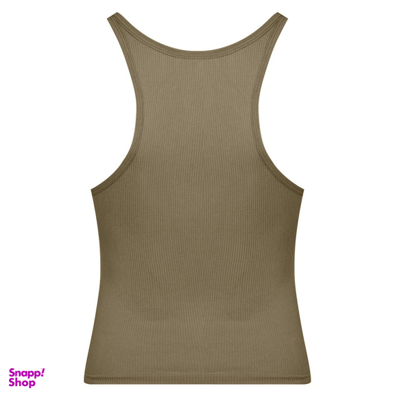 کراپ تاپ زنانه ماییلدا مدل بند سیلیکونی پددار کد 4980 رنگ نسکافه ای