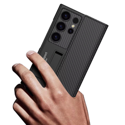 کیف چرم گوشی موبایل جی کی کی مدل Folding Support مناسب سامسونگ Galaxy S24 Ultra