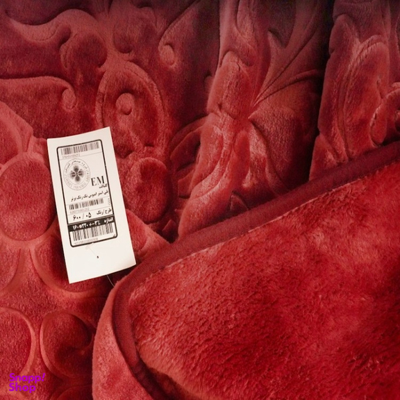 پتو گلبافت یک نفره مدل گل برجسته کد CHG1 سایز 160×220 سانتی متر