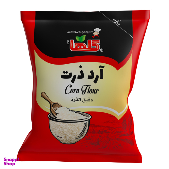 آرد ذرت گلها وزن 150 گرم بسته بندی سلفون