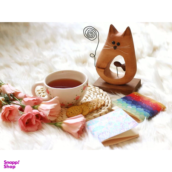 مجسمه کارکیا طرح گربه و ماهی کد W05