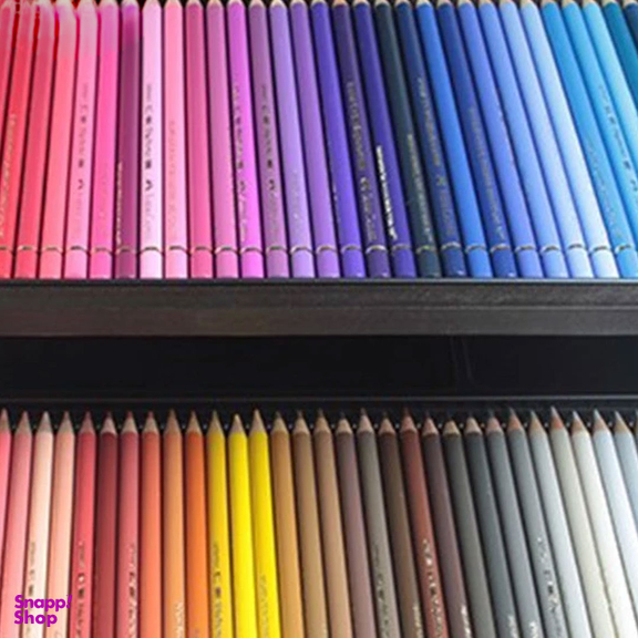 مداد رنگی فابر کاستل مدل پلی کروم 120 رنگ جعبه چوبی