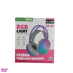 هدفون بی سیم بلوتوثی مدل RGB Light KR-H1