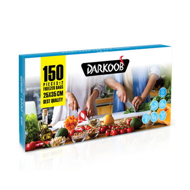 كيسه فريزر دارکوب مدل جعبه دار بسته 150 عددی