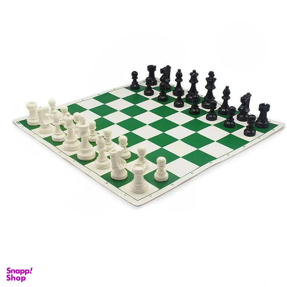 شطرنج فدراسیونی مدل رجال توپر به همراه کیف حمل