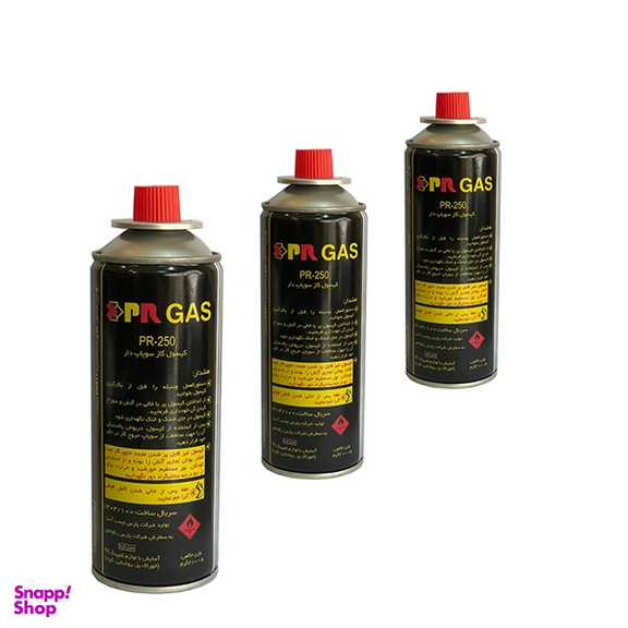 کپسول گاز مسافرتی 210 گرمی پارس رگولاتور مدل PR-250