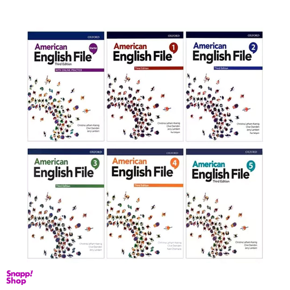 کتاب American English File Third Edition اثر جمعی از نویسندگان انتشارات زبان مهر 6 جلدی
