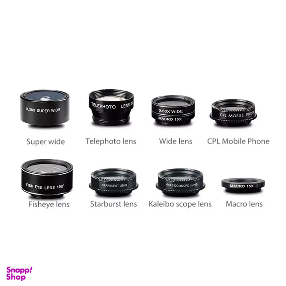 کیت لنز موبایل ایبولو مدل 8-in-1