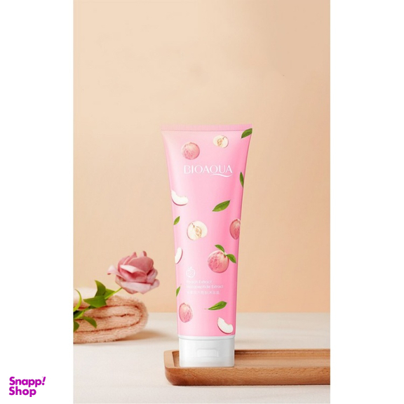 اسکراب لایه بردار بایوآکوا مدل هلو حجم 250 میلی لیتر