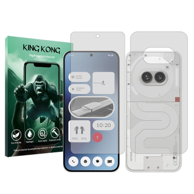 محافظ صفحه نمایش گوشی موبایل کینگ کونگ مدل Tough مناسب ناتینگ Phone 2a به همراه محافظ پشت گوشی