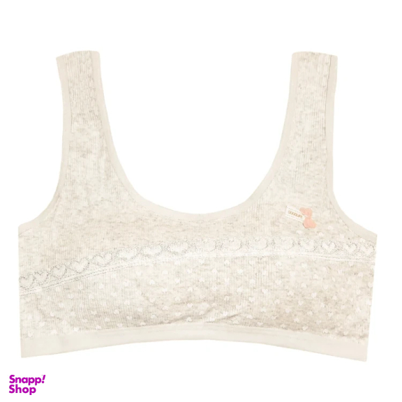 نیم تنه دخترانه طرح قلبی کد 6 رنگ طوسی