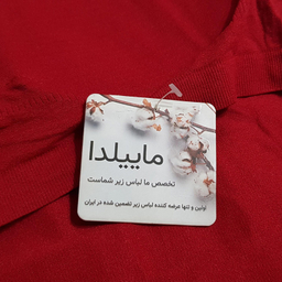 کراپ تاپ زنانه ماییلدا مدل پددار کد 4967 رنگ قرمز
