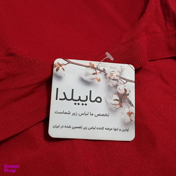 کراپ تاپ زنانه ماییلدا مدل پددار کد 4967 رنگ قرمز