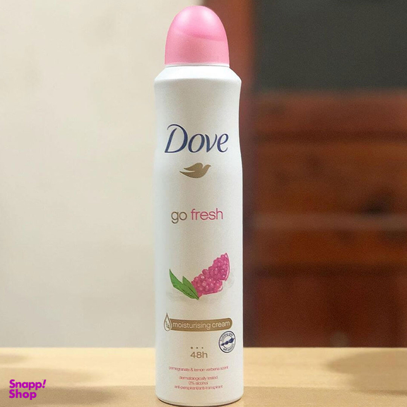 اسپری زنانه داو مدل Go Fresh رایحه انار حجم 250 میلی لیتر