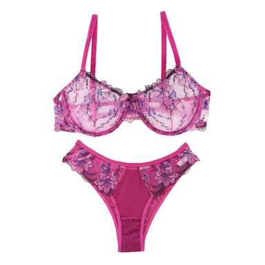 ست سوتین و شورت زنانه نوشه پوش کد 88932 رنگ بنفش