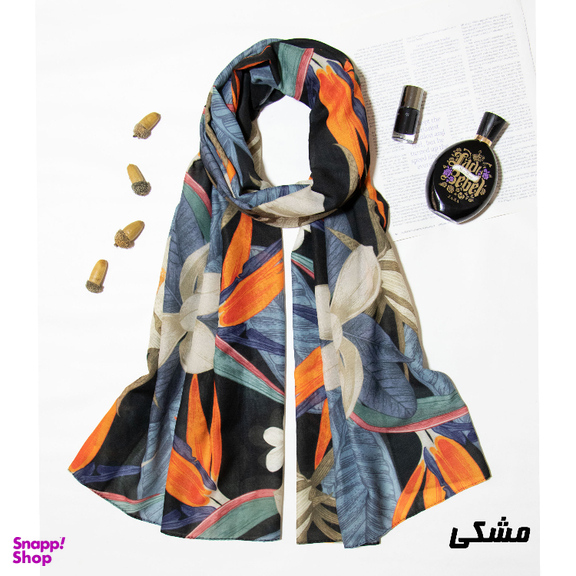 شال زنانه طرح پرنده بهشتی کد ANA1410