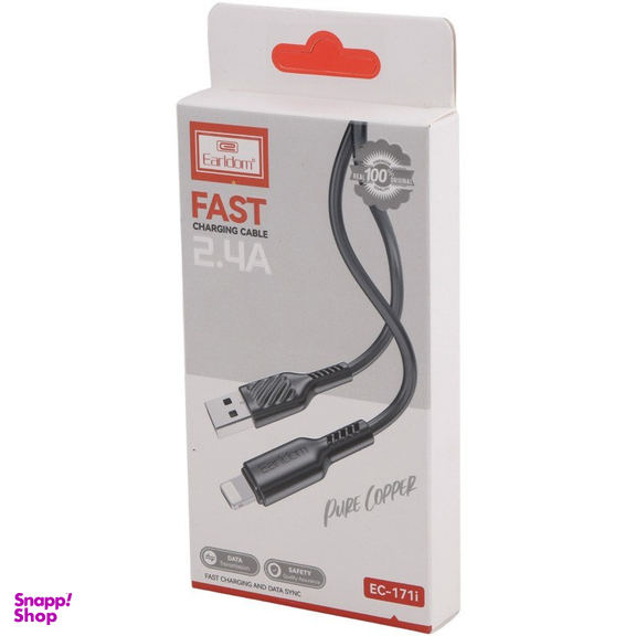 کابل فست شارژ USB به لایتنینگ ارلدم مدل EC-171i