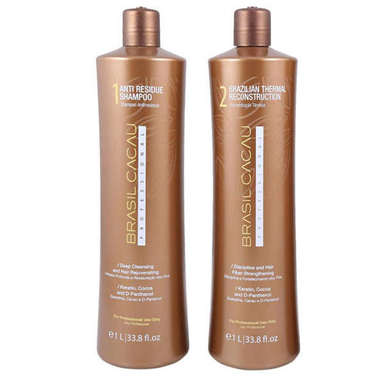 کراتین مو برزیل کاکائو مدل کادیو حجم 1000 میلی لیتر به همراه شامپو مو حجم 1000 میلی لیتر