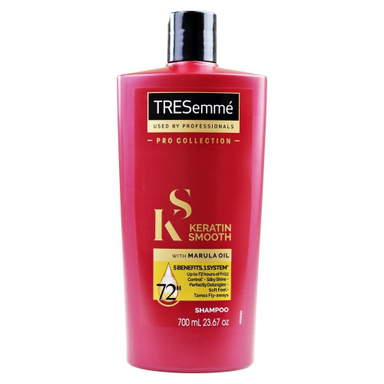 شامپو کراتینه ترزمی مدل Keratin Smooth حاوی روغن مارولا حجم 700 میلی لیتر