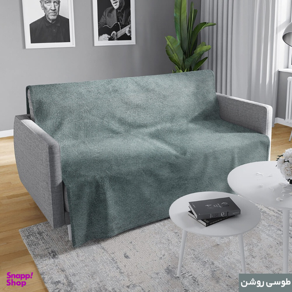 شال مبل شاران هوم مدل مخملی طرح ساده سایز 120×180 سانتی متر