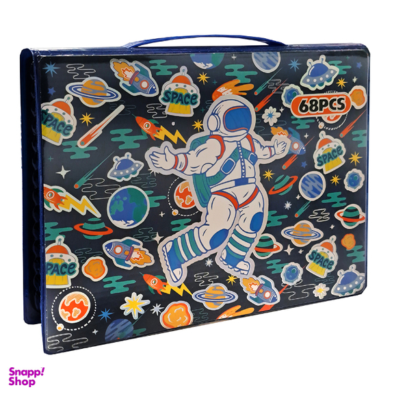 بسته رنگ آمیزی مدل 220 طرح فضایی مجموعه 68 عددی