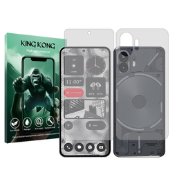 محافظ صفحه نمایش گوشی موبایل کینگ کونگ مدل Tough مناسب ناتینگ Phone 2 به همراه محافظ پشت گوشی