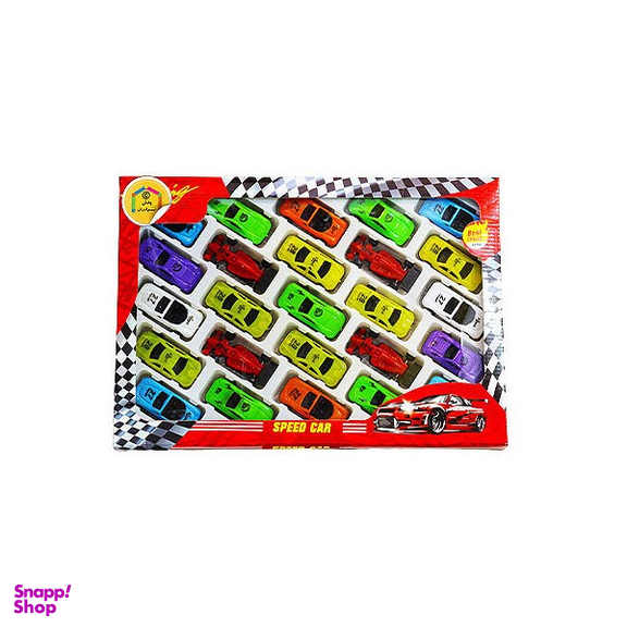 ست ماشین پلاستیکی کودک بسته 25 عددی