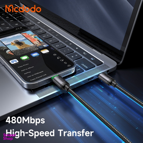 کابل شارژ 36 وات Type-C به Lightning مک دودو مدل CA-482 طول 1 متر