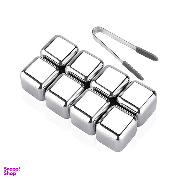 یخ استیل کد 488 به همراه انبر بسته 8 عددی