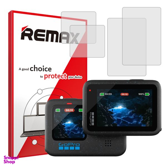 محافظ صفحه نمایش دوربین شفاف ریمکس HyGEL مناسب برای دوربین فیلم برداری گوپرو Hero 12 Black بسته 2 عددی