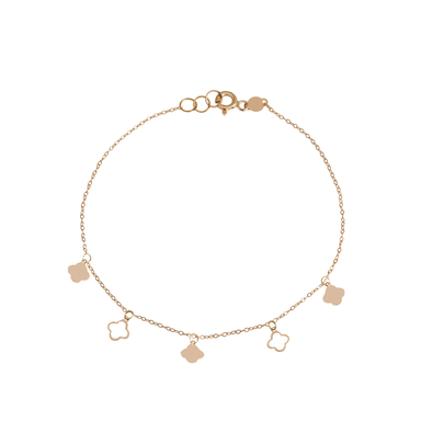 دستبند طلا 18 عیار زنانه میلی گالری طرح ونکلیف کد MT2129