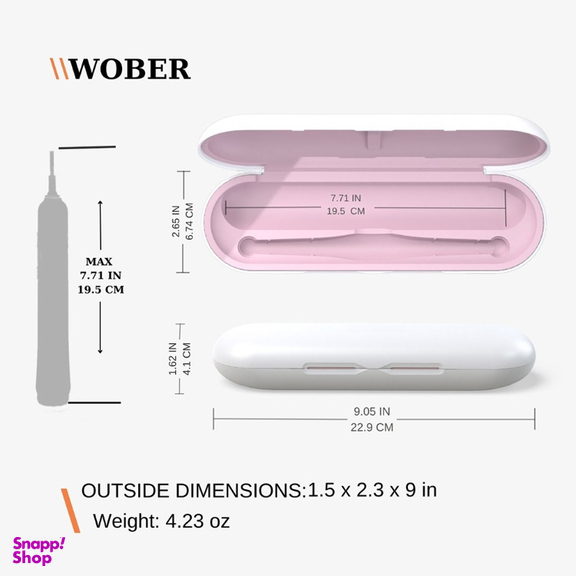 قاب مسافرتی مسواک برقی اورال بی مدل Wober New