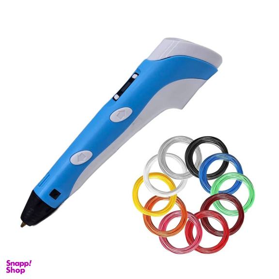قلم طراحی سه بعدی ناب سل مدل 3D pen به همراه فیلامنت