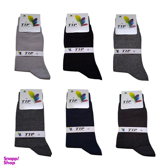 جوراب ساق بلند مردانه تابش ایران پود مدل سوپرپنبه کد SP.01 مجموعه 6 عددی