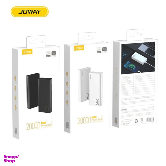 پاوربانک جووی کد JP-302 ظرفیت 20000 میلی آمپر ساعت